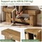 Large Fir Wood Storage Bench with Lower Shoe Rack, Multi Purpose Mudroom Seating Bench with Strong Load Capacity for Home Organization
